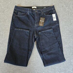 Nicole Miller SOHO High Rise Skinny Sculpt Shape & Lift Dark Denim Jeans Size 16